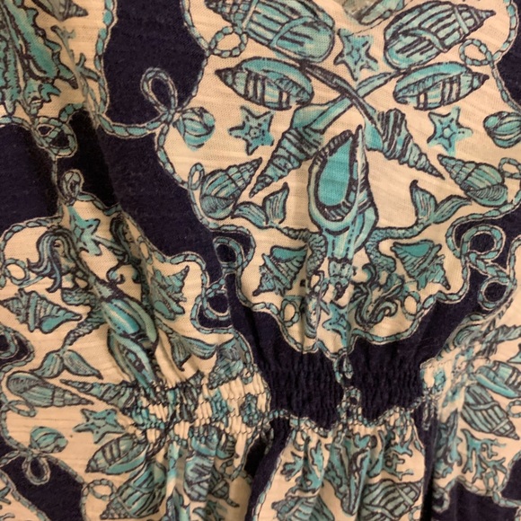 EEUC Blue Lilly Pulitzer Seashell Tunic Large - Picture 4 of 4
